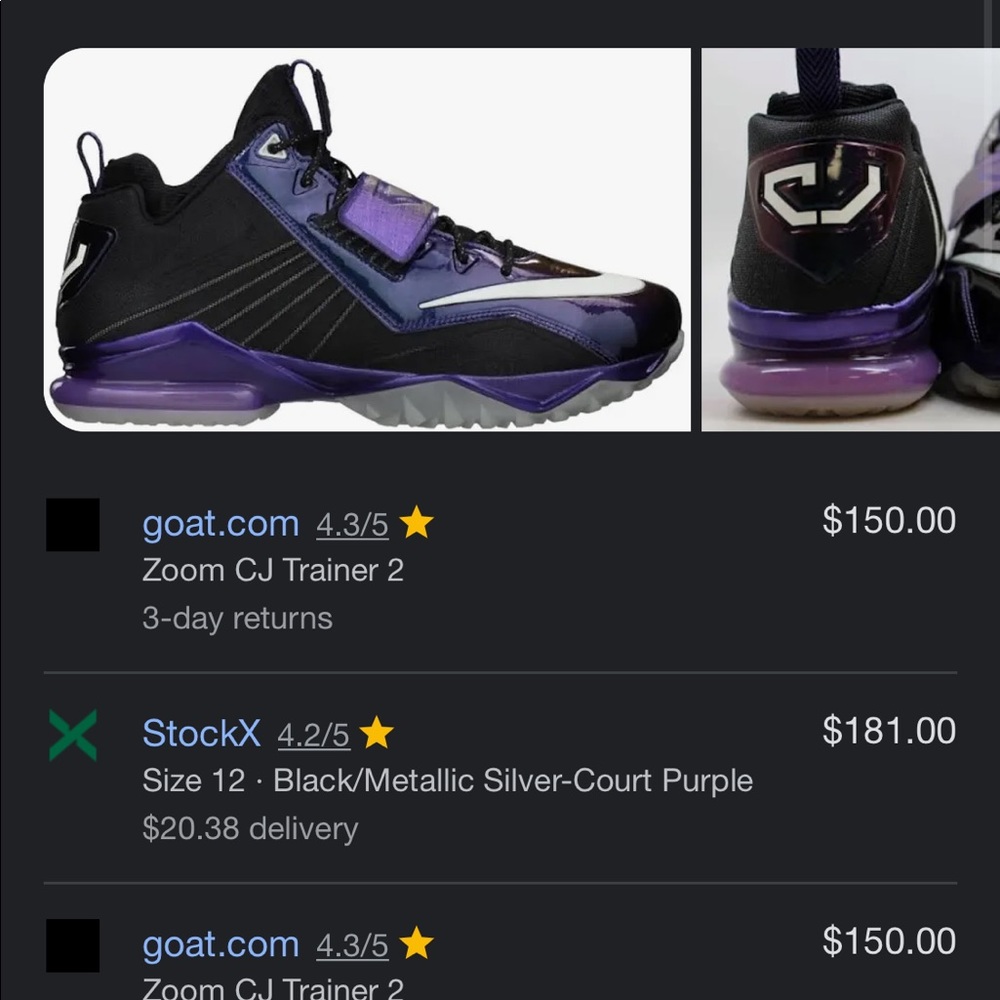 Nike Zoom Cj Trainer 2 Galaxy, Men’s Size 11 - Picture 2 of 10